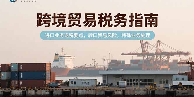跨境贸易税务指南，进口业务退税要点，转口贸易风险，特殊业务处理-易网赚