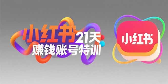 小红书21天赚钱账号特训：黄金定位技巧，高转粉文案创作，科学引流策略-易网赚