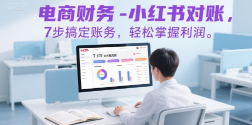 电商财务-小红书对账，7步搞定账务，轻松掌握利润-易网赚