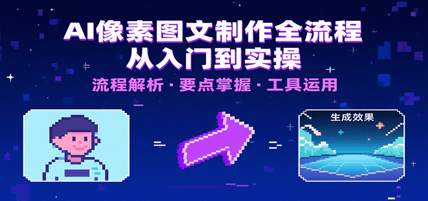AI像素图文制作全流程：内容要点、文案选择及所用工具，助你快速入局-易网赚