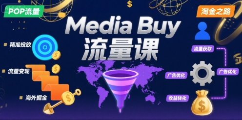 Media Buy之POP流量课，带你开启海外Media Buy淘金之路-易网赚