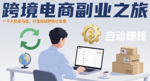 跨境电商副业之旅，一个人的亚马逊，打造自动賺钱小生意-易网赚
