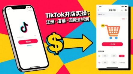 TikTok从开店到投流的进阶课，从基础实操到高阶技巧一网打尽-易网赚