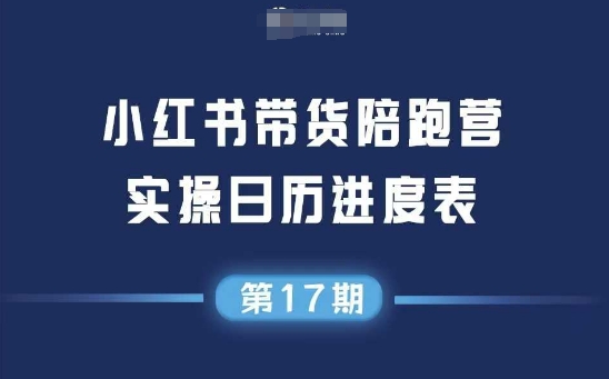 小红书第17期带货陪跑营，不囤货，无不直播，无不投流，通过选品+笔记内容+测品+笔记铺量+矩阵运营打爆款(更新)-易网赚