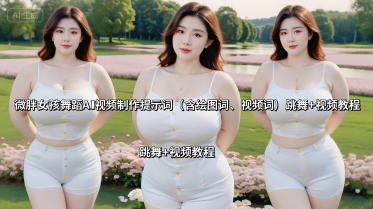 微胖女孩舞蹈AI视频制作提示词(含绘图词、视频词) 跳舞+视频教程-易网赚