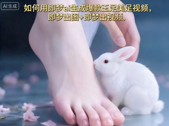 如何用即梦ai生成爆款玉足美足视频，即梦出图+即梦出视频，快速涨粉-易网赚