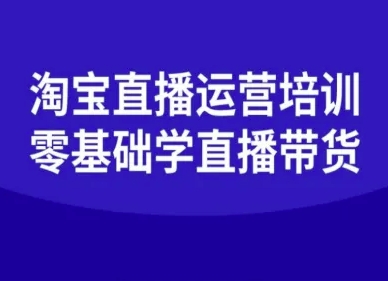 淘宝直播运营培训-零基础学会直播卖货-易网赚