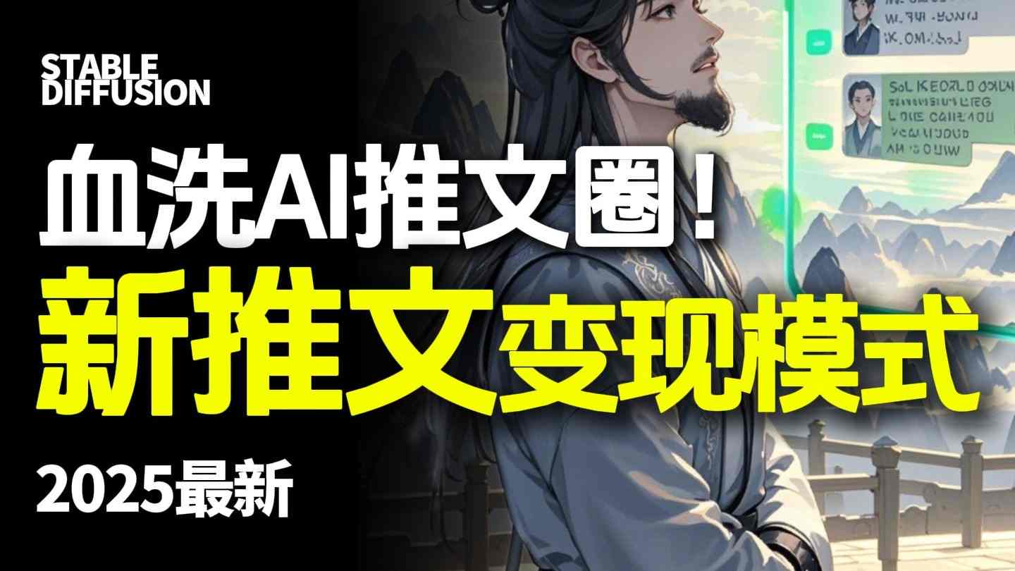 最新AI动态电影漫画小说推文，全流程实操教学，小白也能月入1W+-易网赚