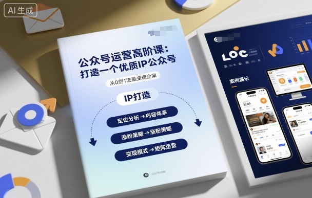 公众号运营高阶课，打造一个优质IP公众号-易网赚