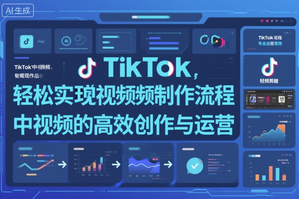 TikTok中视频制做流程,轻松实现Tk中视频的高效创作与运营-易网赚