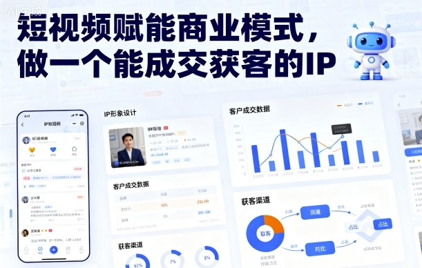 短视频赋能商业模式，做一个能成交获客的IP(更新)-易网赚
