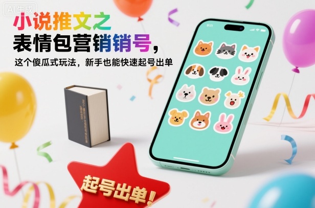 小说推文之表情包营销号，这个傻瓜式玩法，新手也能快速起号出单-易网赚