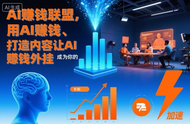 AI賺钱联盟，用AI賺钱、打造内容让AI成为你的賺钱外挂-易网赚