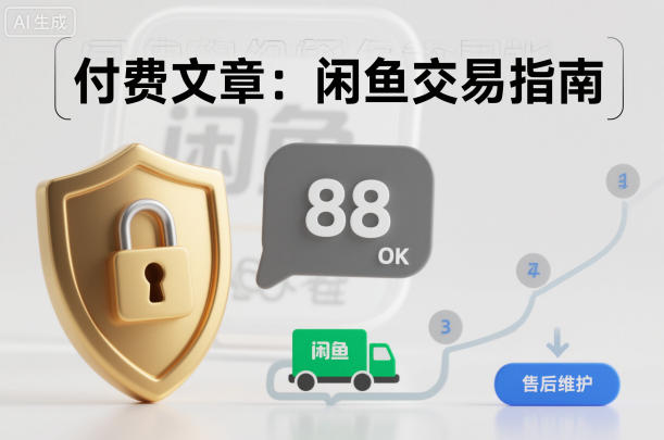 付费文章：闲鱼交易指南，怎么才能降低被坑被马扁的概率-易网赚